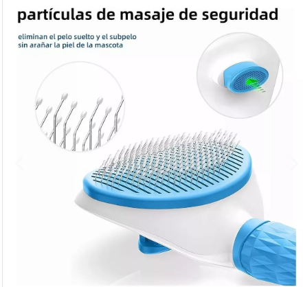 Cepillo removedor de pelo con botón